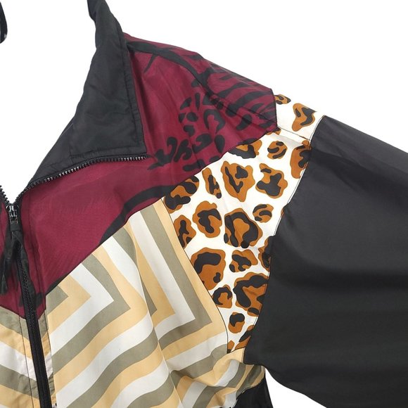 Vintage Argee Sports Windbreaker Womens Size 24W Track Jacket Zip Up Lined - Picture 8 of 13